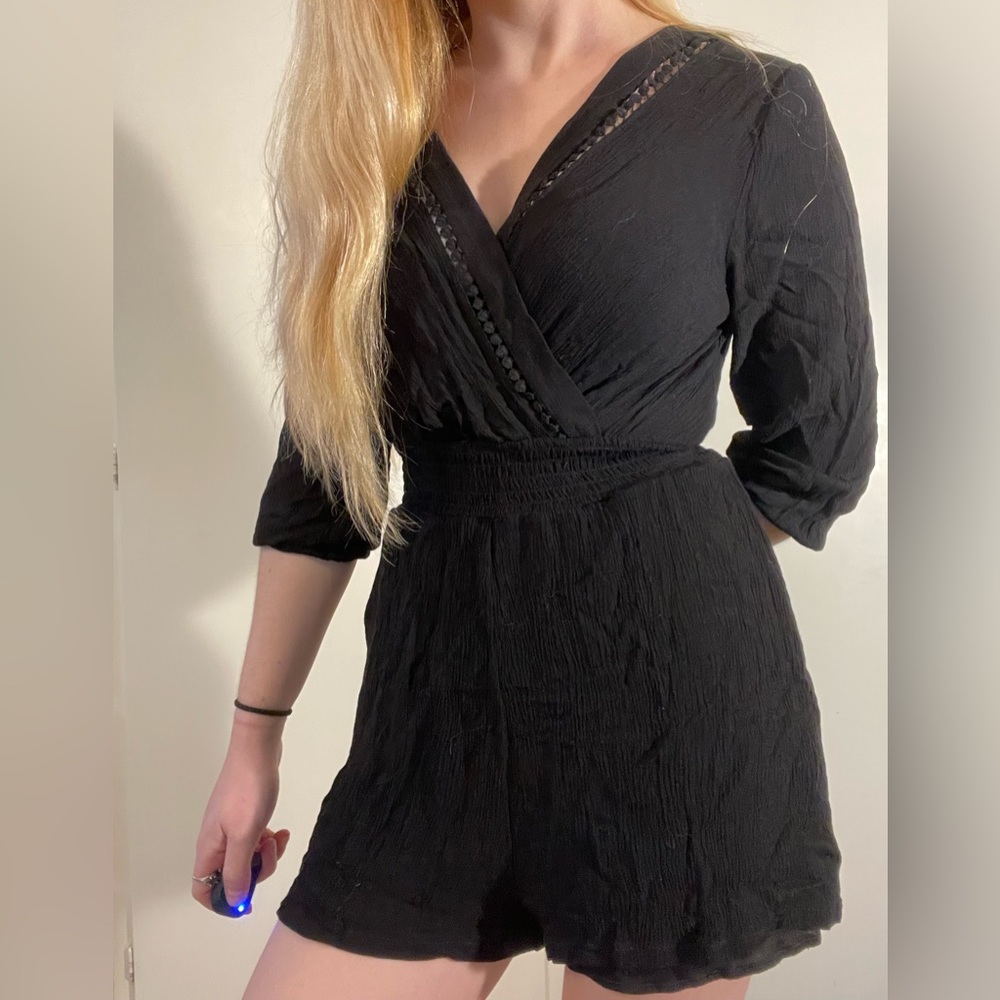 Lily Rose Black Romper XS
